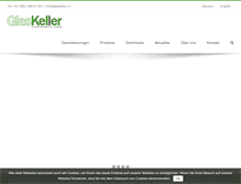 Tablet Screenshot of glaskeller.ch
